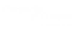purple crayon india logo white